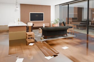 create photorealistic 3d interior and showroom renders