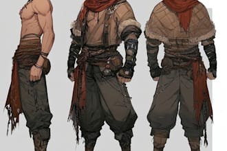 create anime character sheet