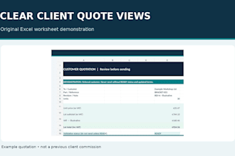 build a custom excel pricing cost or quote calculator