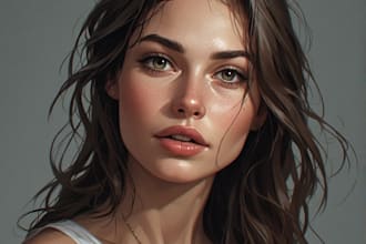 paint an acrylic and oil portrait