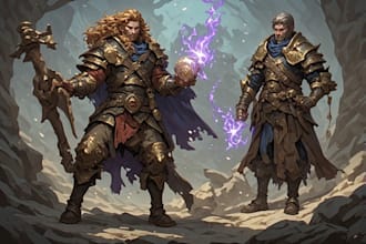 draw fantasy illustrations, concept art, and card game art
