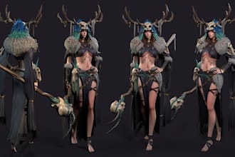 create custom 3d model, 3d character and 3d game assets
