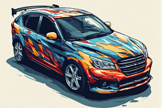 design custom car wraps and professional vehicle graphics