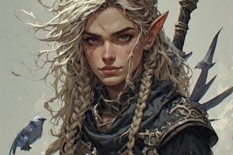 fantasy character illustrations for your stories and games