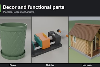 design a custom 3d printable model as stl file