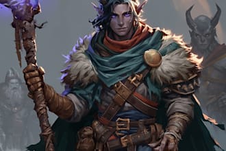 dnd character art and dnd character art