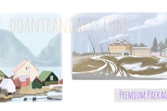 illustrate anything in pastel style