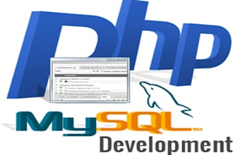 develop PHP mysql, pgsql websites and applications