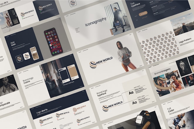 Our agency will design a custom logo and brand identity style guide — Fiverr service