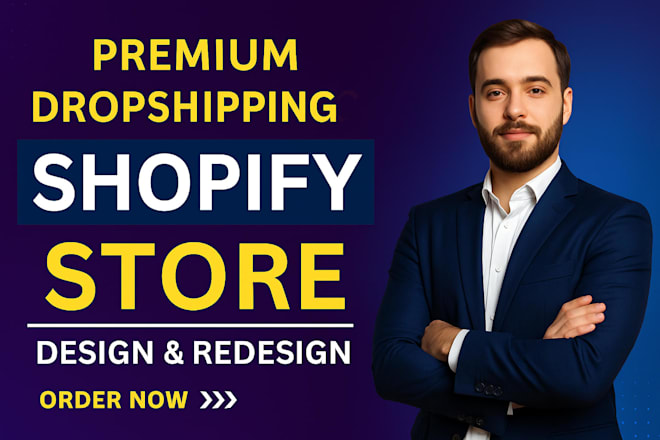 Shopify store design and redesign, shopify website design, shopify dropshipping — Fiverr web design service