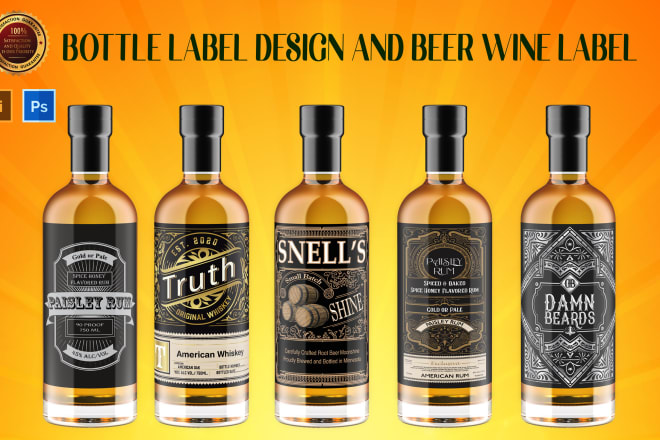 Bottle Label Design Example