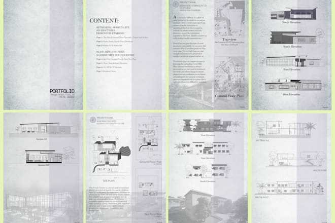 Do architecture school portfolio — Fiverr service