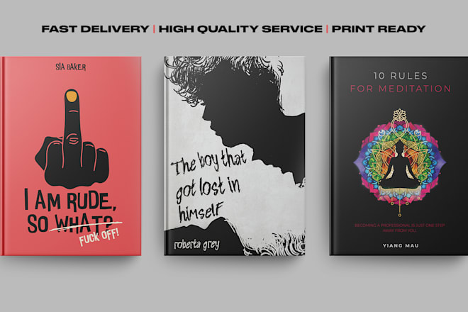 Do unique professional book cover design and ebook cover — Fiverr service