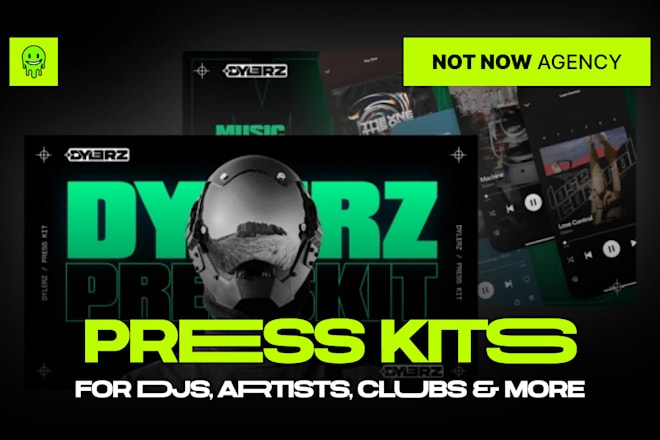 Do cutting edge press kit and EPK design — Fiverr service