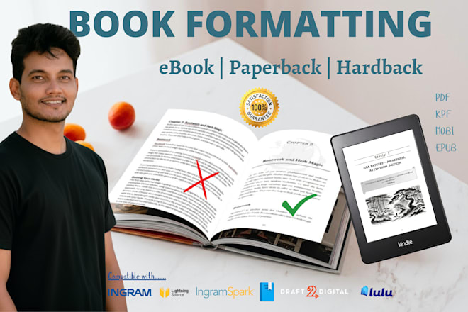 Do ebook and paperback formatting for KDP and IngramSpark — Fiverr service