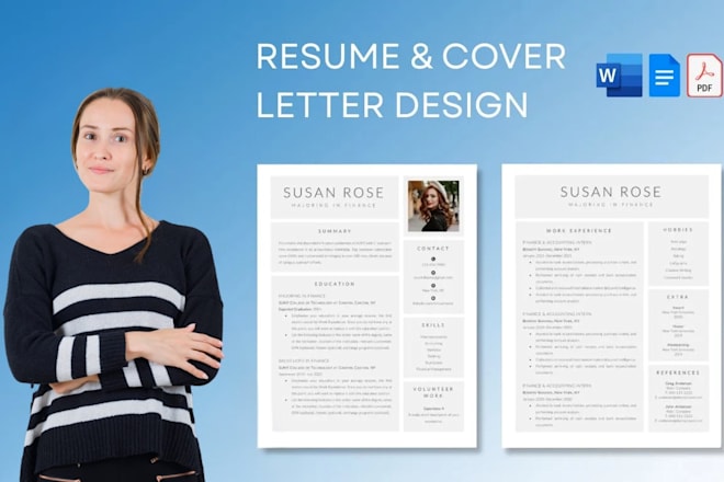 Design and write your resume, cover letter and optimize your LinkedIn profile — Fiverr service