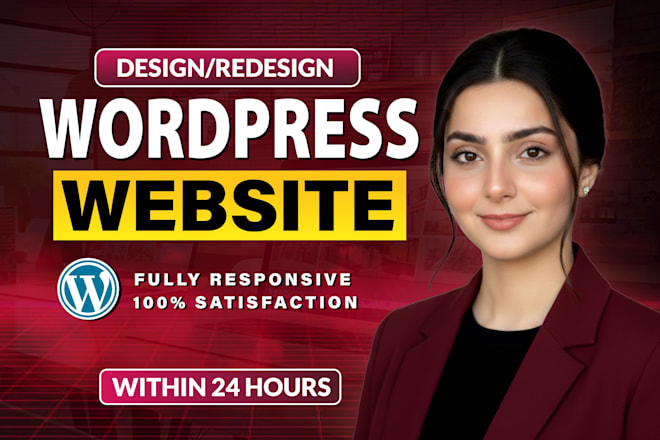 Design responsive professional wordpress website development — Fiverr web design service