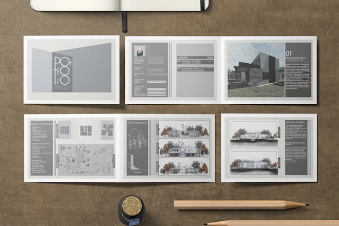 Design professional architecture and interior design portfolio — Fiverr service