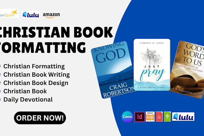 Format design Christian ebook daily devotional prayer journal Christian book — Fiverr service