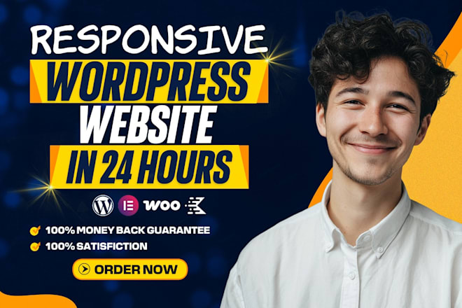 Design, build, redesign, develop, clone, update, or customize wordpress website — Fiverr web design service