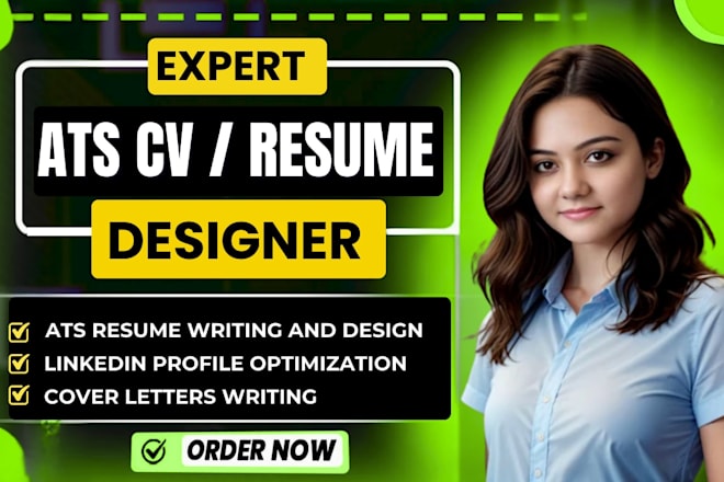 Do ATS resume writing, CV design, resume design, and LinkedIn profile — Fiverr service