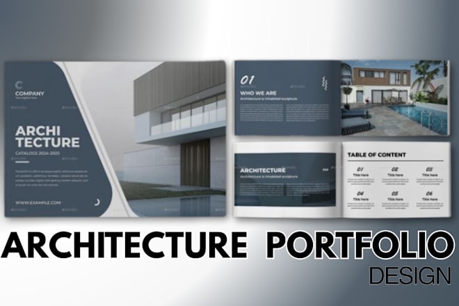 Design a professional architecture portfolio and architecture presentation — Fiverr service