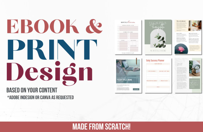 Design ebooks leaflets brochures workbooks and other PDFs — Fiverr service
