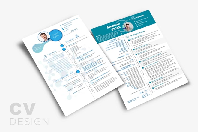 Design an outstanding infographic resume CV design under 24 hours — Fiverr service