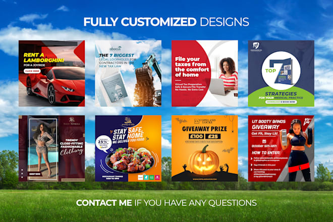 Social media advertising design