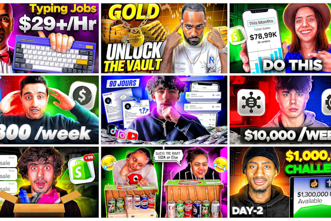 YouTube Thumbnail Template