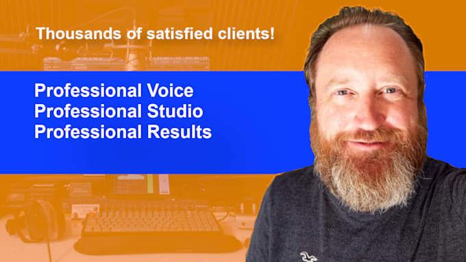 record a professional american male voice over