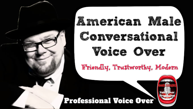 record a professional american male voice over