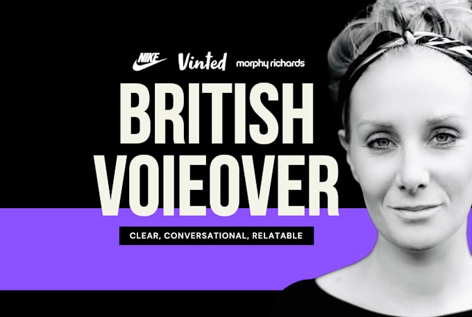 record a female british voiceover
