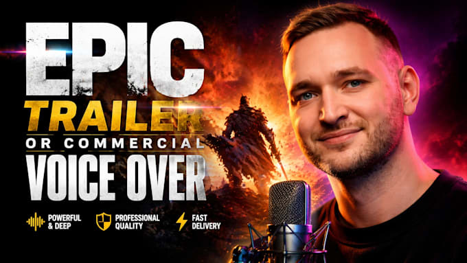 be your epic trailer or commercial voice
