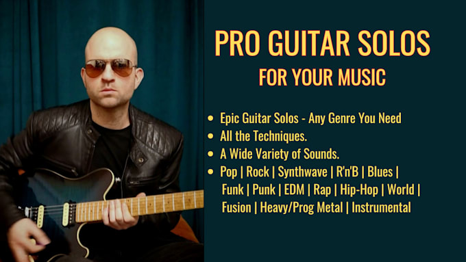 record lead electric guitar solo, professional guitarist