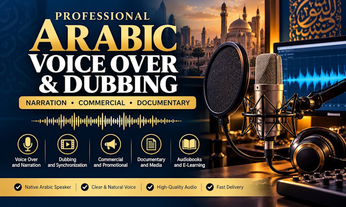 do arabic dubbing and voice over and narration