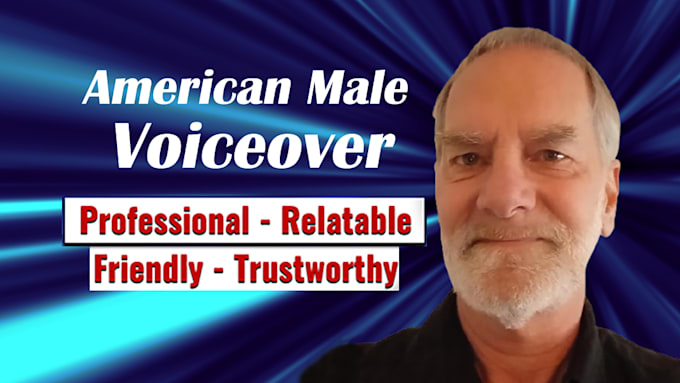 record a professional american english male voice over for any project