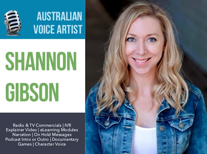 provide a clear australian voice over