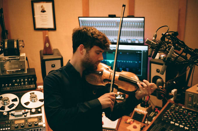 compose and produce music using live orchestral strings, piano, bass, percussion