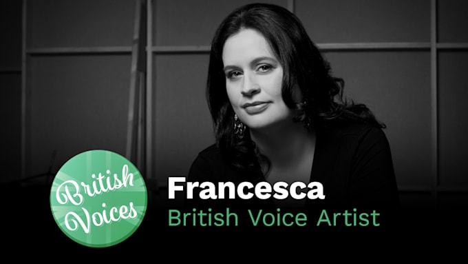 be your professional female british voiceover