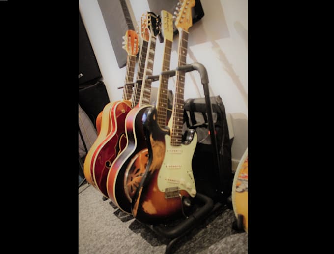 record pro studio quality electric or acoustic guitar