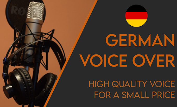 record a german, male voice over