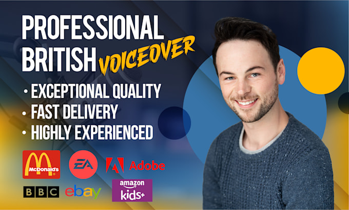 record a professional, engaging, british male voice over