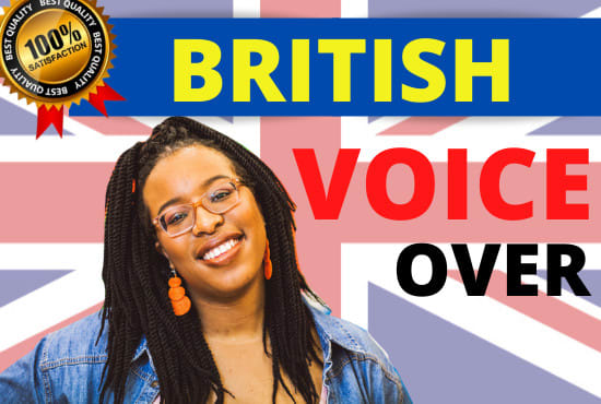 record a professional british female voiceover