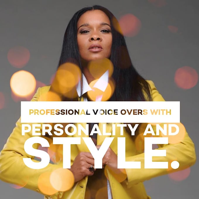 record a professional voice over with personality and style