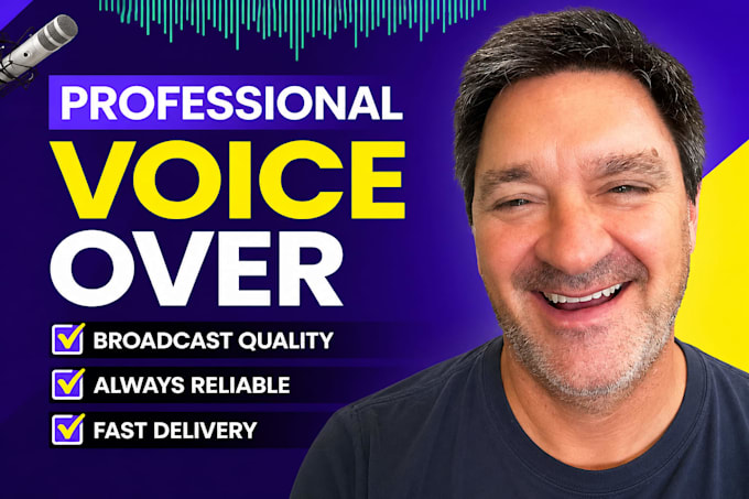 record a professional american male voice over