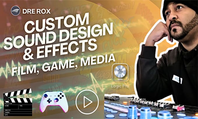 create custom high quality sound effects for film game media audio logo