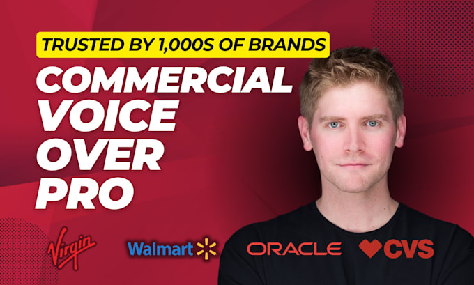 record an american male english commercial voice over