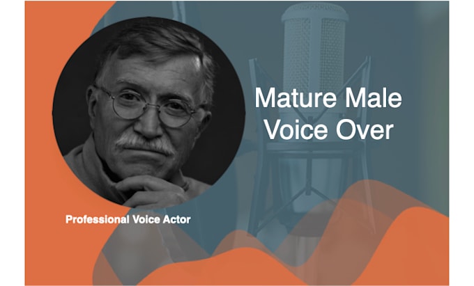 create a mature american male voice over