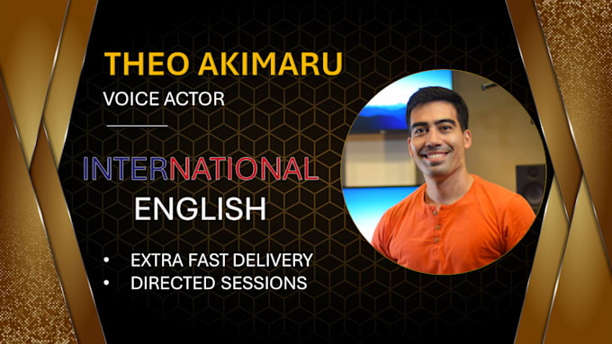 record a male english international accent voice over